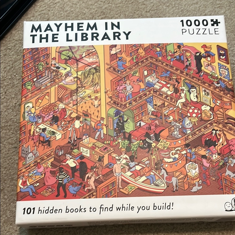Mayhem in the Library 1000-Piece Puzzle